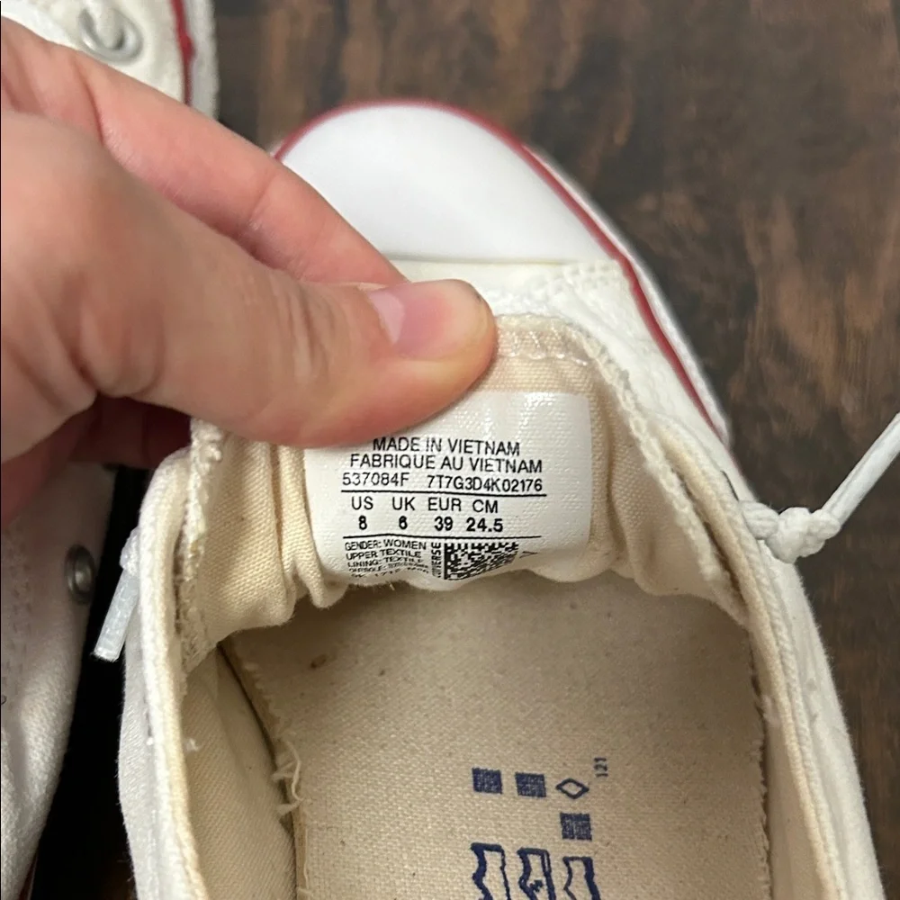 Converse Chuck Taylor All Star Off White Stretch back Slip on Sneakers size 8 - Picture 4 of 7
